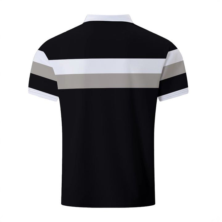 Herren Polohemd mit modischem Farbblockdesign Echoarchiv