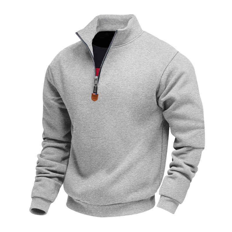Herren sportlicher Sweatshirt mit halbem Reißverschluss Echoarchiv