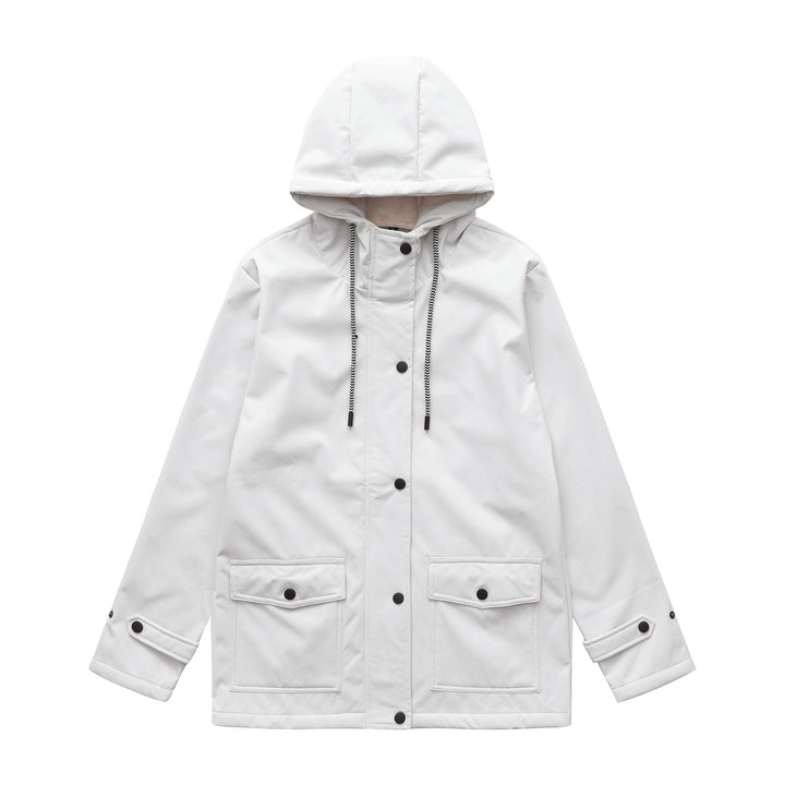 Damen nan wasserabweisender Parka mit Kapuze, fleecegefütterter Innenseite und großen Pattentaschen Echo Archiv
