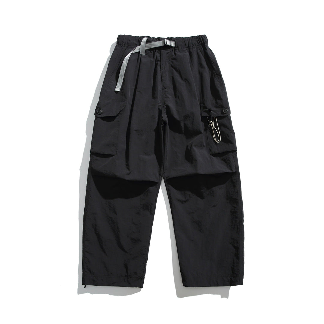 Herren Cargo-Hose im Utility‑Stil mit elastischem Bund und integriertem Gurt Echoarchiv