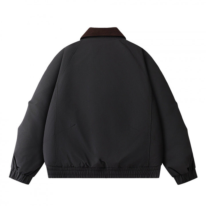 Herren Boxige Kurzjacke mit Cordkragen, doppelter Front und Kordelzugsaum Echo Archiv