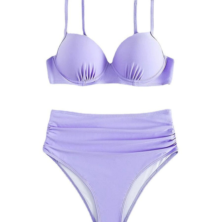 Damen Hochtaillierter Bikini mit gepolstertem Oberteil und verstellbaren Trägern Echo Archiv
