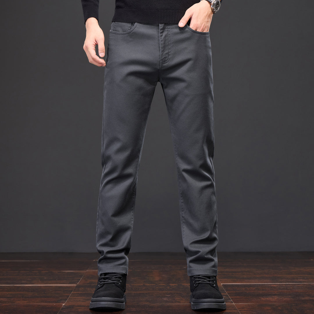 Herren Casual Chino-Hose mit elastischem Bund und modernen Details Echoarchiv