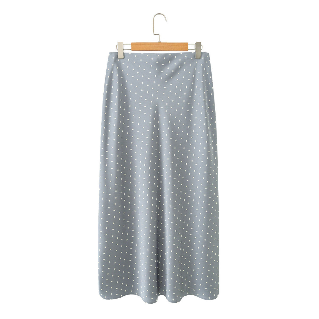 Damen Maxirock mit elegantem Punktedesign und fließendem Schnitt Echo Archiv