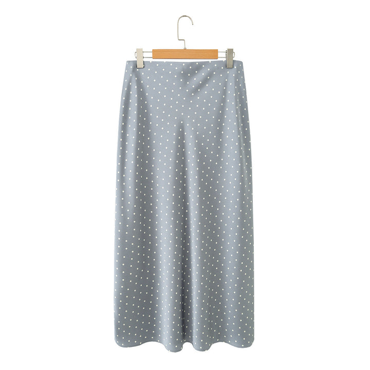 Damen Maxirock mit elegantem Punktedesign und fließendem Schnitt Echo Archiv