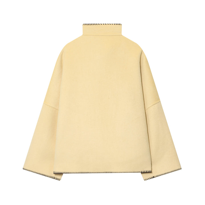 Damen Cape-Mantel mit Stehkragen, asymmetrischer Knopfleiste und Ziernaht Echo Archiv