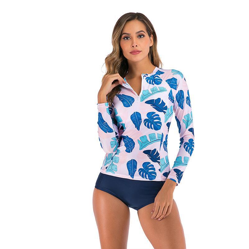 Damen UV-Schutz Rashguard mit floralem Muster Echo Archiv