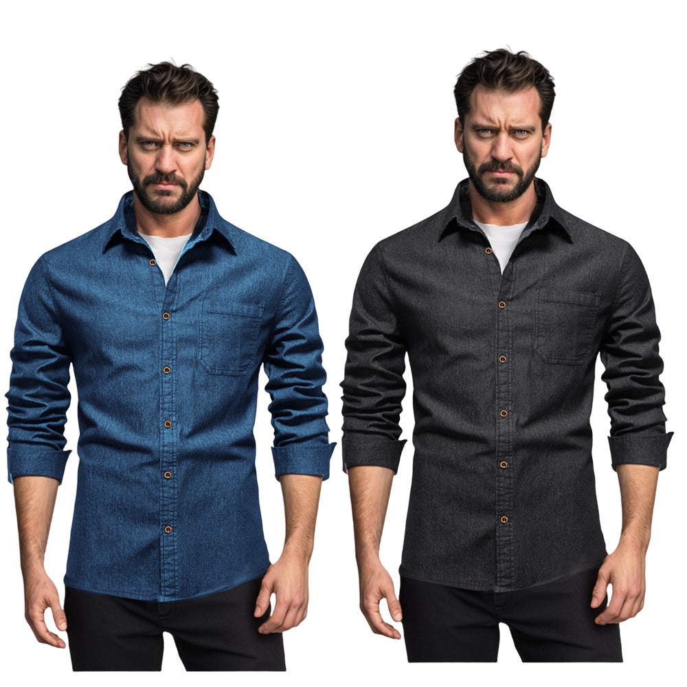 Herren Denim Hemd Echoarchiv