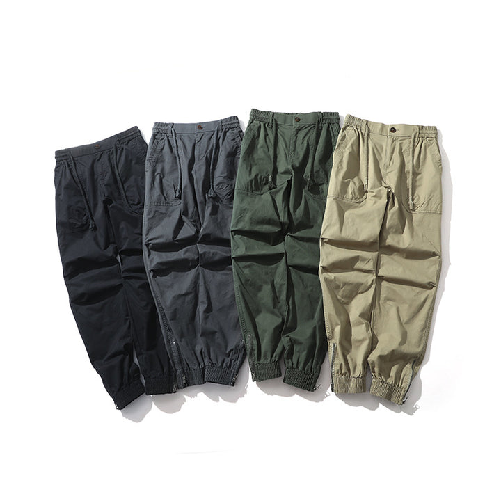 Herren sportliche Cargo-Hose mit elastischem Bund und praktischen Taschen Echoarchiv
