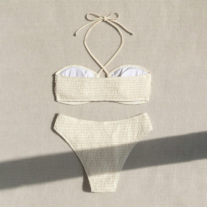 Damen Bandeau-Bikini-Set mit raffinierten Rüschendetails Echo Archiv