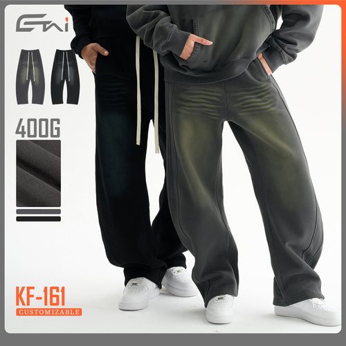 Herren Baggy-Sweathose mit tiefer Schrittpartie, kontrastierenden Ziernähten und extra langen Kordeln Echo Archiv