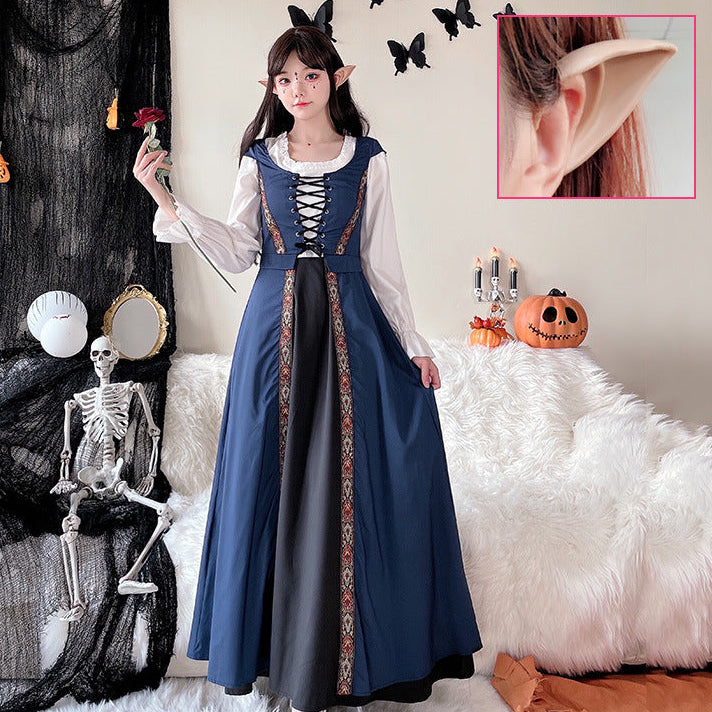 Damen Märchenhaftes Kostümkleid mit eleganter Schnürung und romantischen Details Echo Archiv