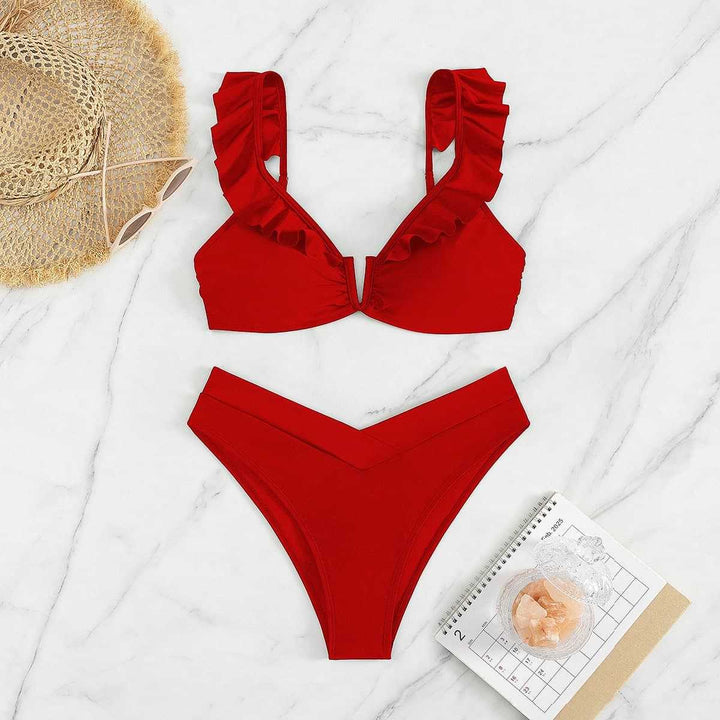 Damen Bikini-Set mit raffinierten Rüschendetails Echo Archiv