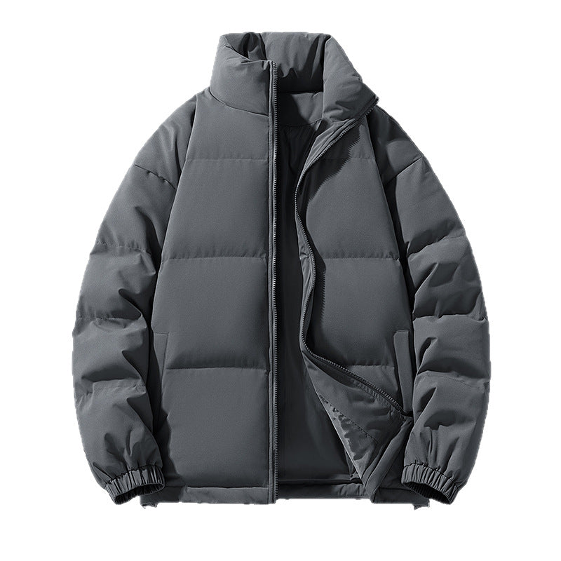 Herren Gepolsterte Pufferjacke mit hohem Stehkragen, winddichter Außenlage und verstellbarem Kordelzugsaum Echo Archiv
