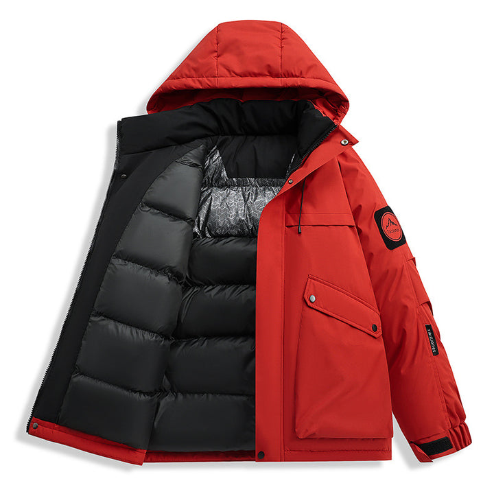 Herren Wetterfeste Funktions-Parka mit Thermofutter, Kapuze & Utility-Taschen Echoarchiv