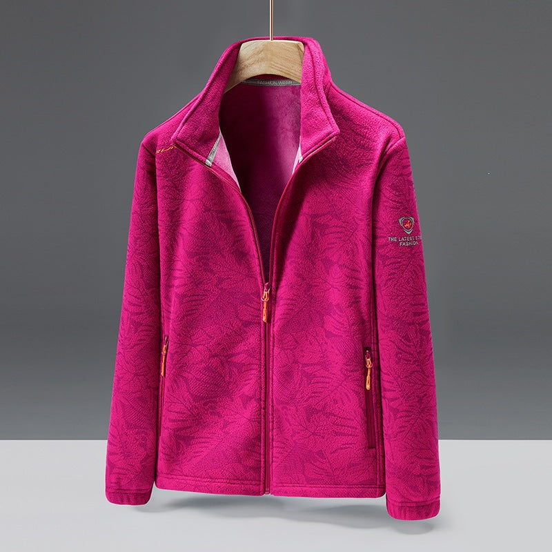 Damen Fleecejacke mit floralem Muster Echo Archiv