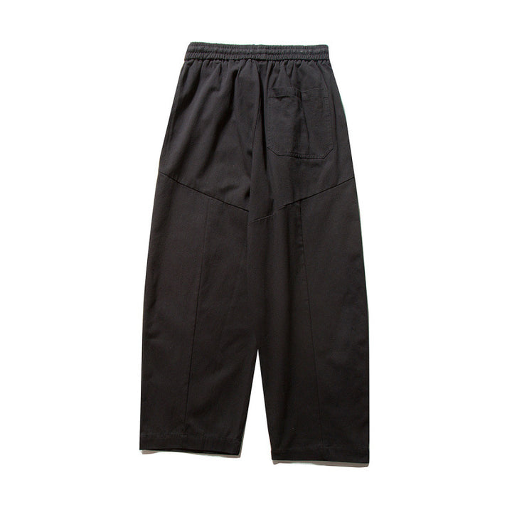 Unisex Weite Culotte-Hose mit elastischem Bund und Kordelzug Echo Archiv