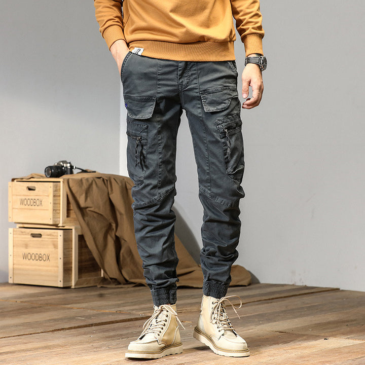 Herren Technische Cargo-Jogginghose mit Multifunktionstaschen & elastischen Bündchen Echoarchiv
