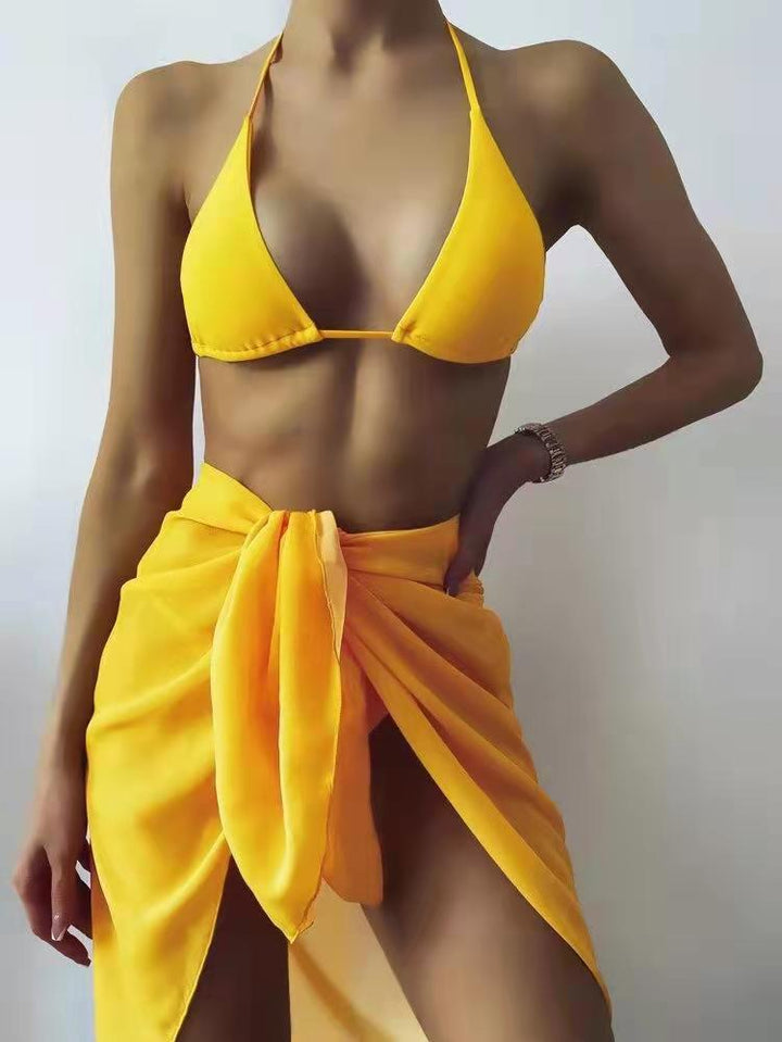 Damen Bikini-Set mit sexy Triangel-Oberteil und elegantem Wickelrock Echo Archiv