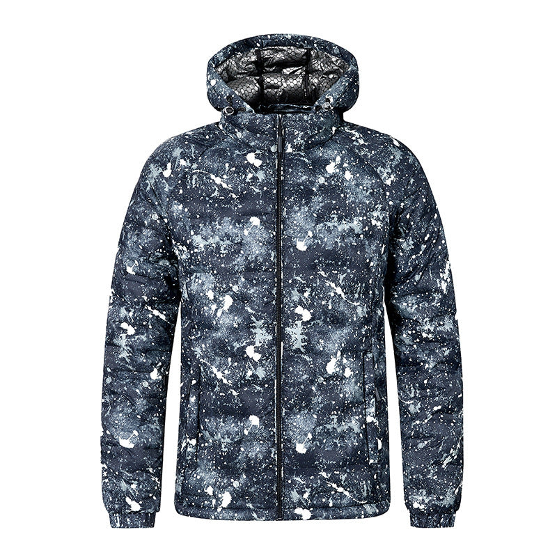 Herren Modische Steppjacke mit Kapuze und innovativem Design Echo Archiv