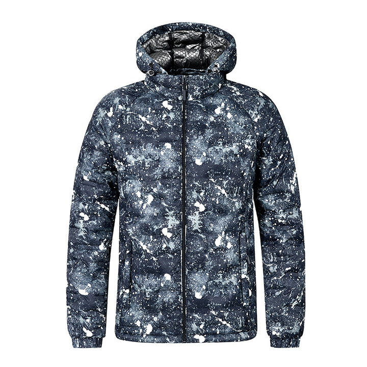 Herren Modische Steppjacke mit Kapuze und innovativem Design Echo Archiv
