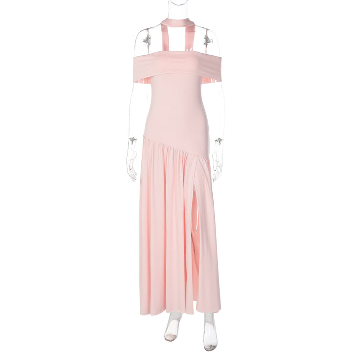 Damen Maxikleid mit schulterfreiem Design und seitlichem Schlitz Echo Archiv