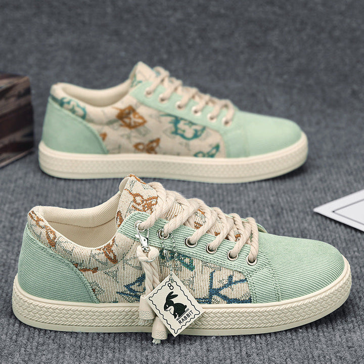 Damen Modische Sneakers mit einzigartigem Textil-Design Echo Archiv