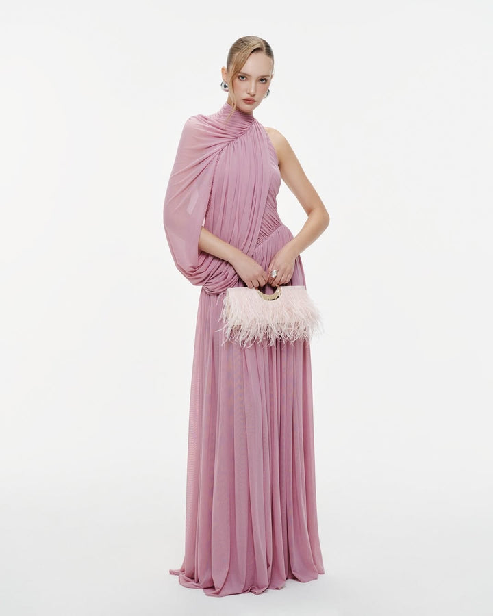 Damen Elegantes Abendkleid mit asymmetrischem Design und schicker Drapierung Echo Archiv