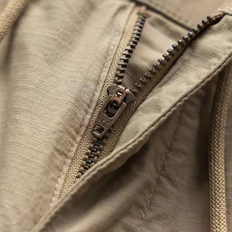 Herren lässige Cargo-Shorts mit atmungsaktivem Material und verstellbarem Bund Echoarchiv