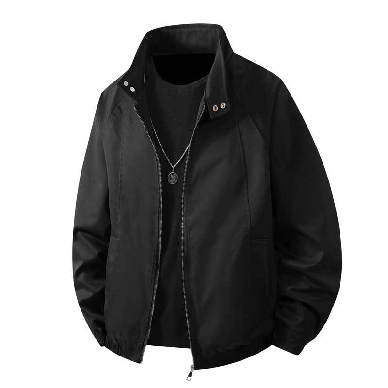 Herren winddichte Freizeitjacke mit hohem Kragen und elastischen Bündchen Echoarchiv