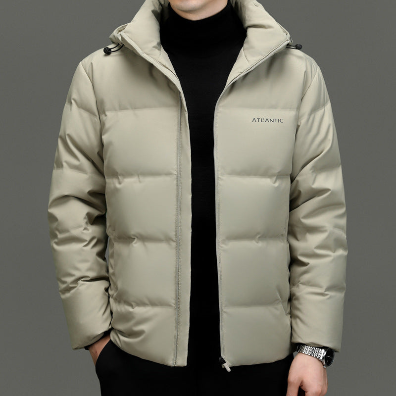 Herren warme Steppjacke mit praktischer Kapuze und innovativer Isolierung Echoarchiv