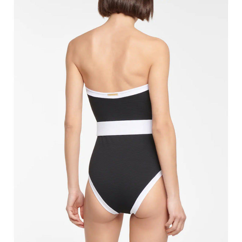 Damen Bandeau-Badeanzug mit modischem Gürtel Echo Archiv