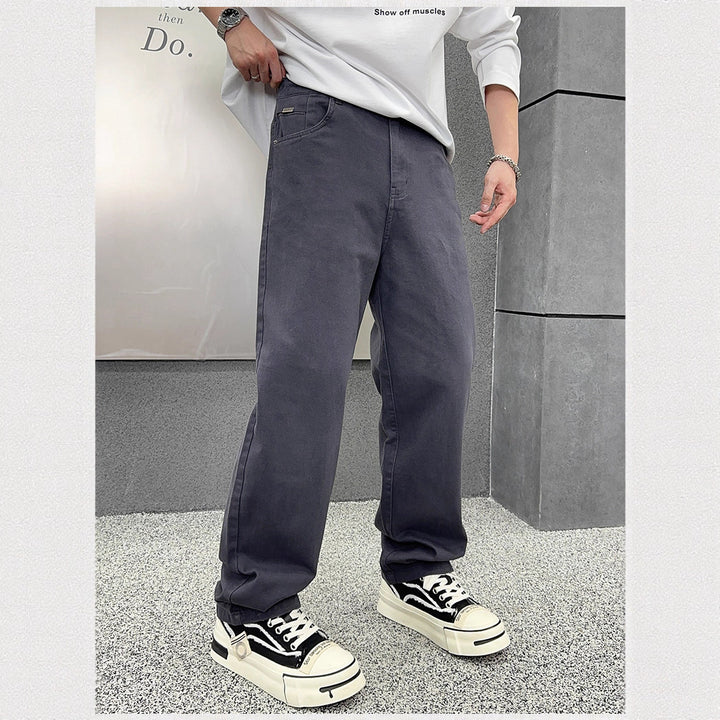 Herren weite Cargo-Jeans mit funktionalen Taschen und lässigem Schnitt Echoarchiv