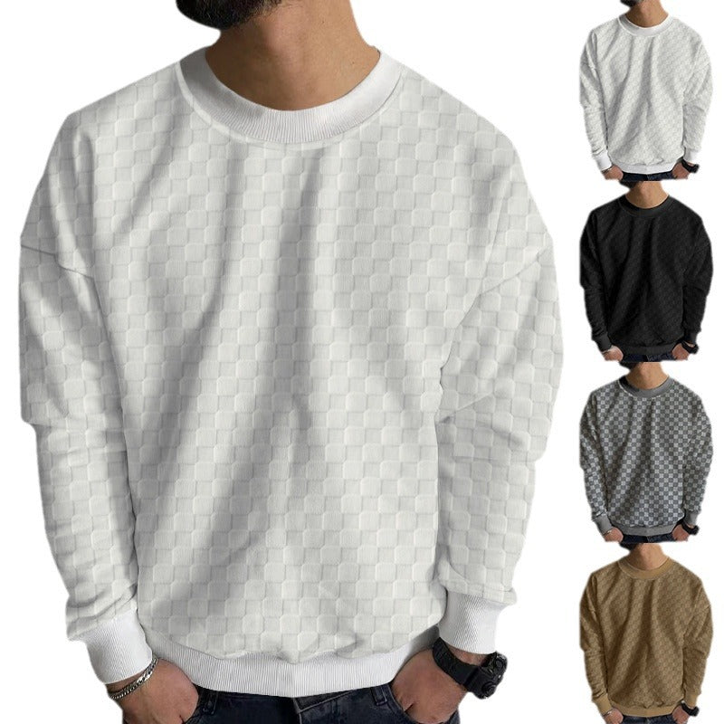 Herren Strukturierter Pullover aus hochwertigem Baumwollmix Echoarchiv