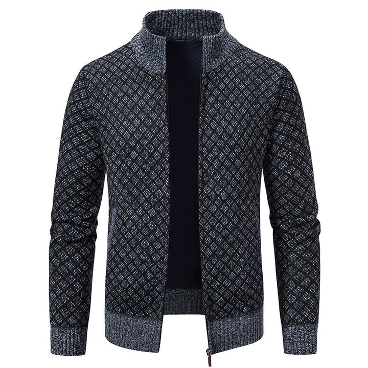 Herren modischer Strickblazer mit strukturiertem Muster Echoarchiv