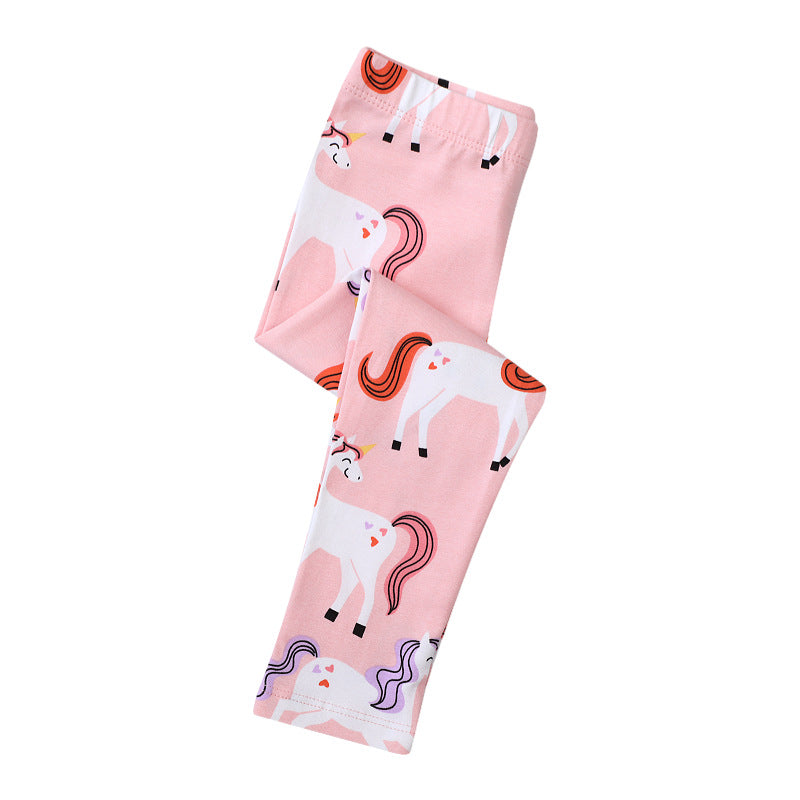 Mädchen Leggings mit niedlichen Einhorn-Motiven Echo Archiv