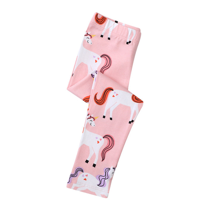 Mädchen Leggings mit niedlichen Einhorn-Motiven Echo Archiv