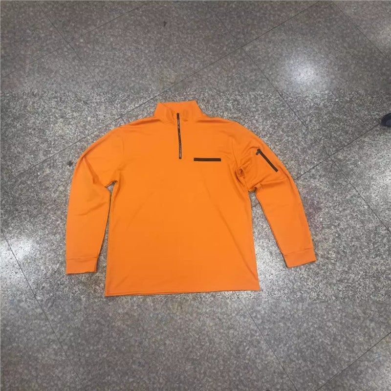 Herren sportlicher Pullover mit Halb-Reißverschluss und praktischen Taschen Echoarchiv