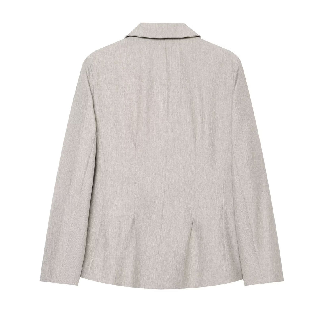 Damen Taillierter Zweiknopf-Blazer mit Pattentaschen und feiner Struktur Echo Archiv