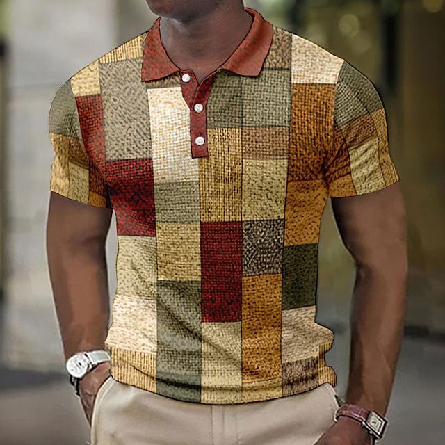 Herren Poloshirt mit modernem Grafikdesign Echoarchiv