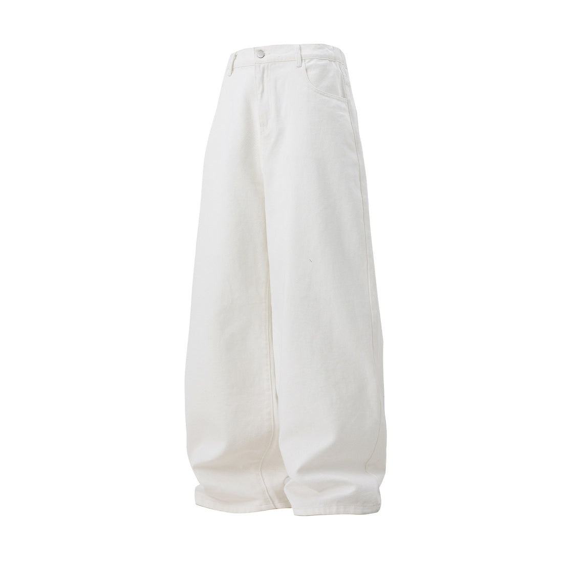 Damen Ultraweite Jeanspalazzo‑Hose mit hoher Taille und minimalistischen Nahtdetails Echo Archiv