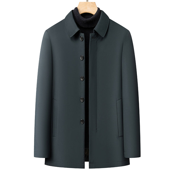 Herren moderne Übergangsjacke mit minimalistischen Details Echoarchiv