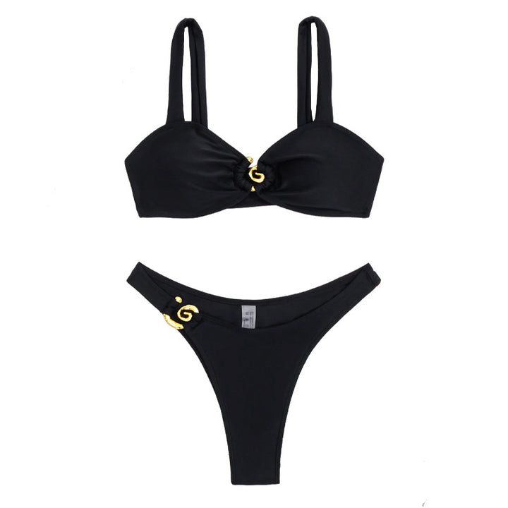 Damen Bikini mit eleganten Gold-Details Echo Archiv