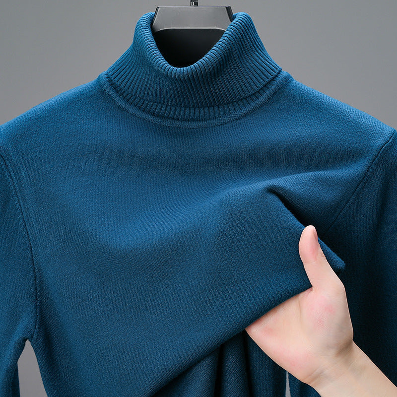 Herren eleganter Rollkragenpullover aus hochwertiger Baumwolle Echoarchiv