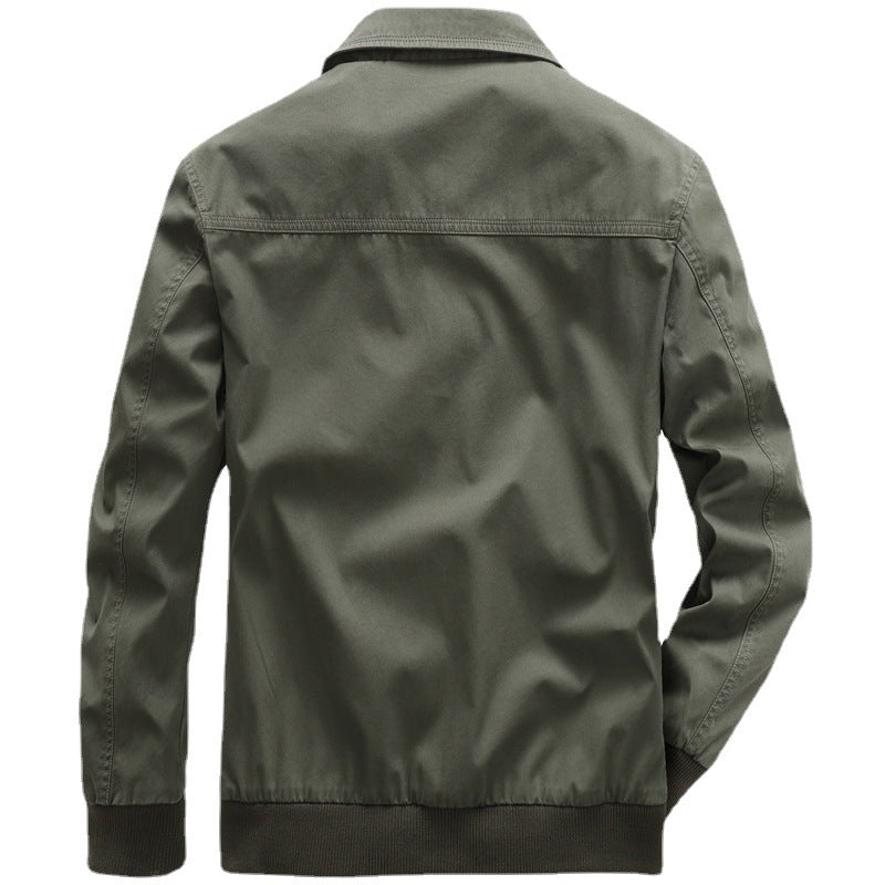 Herren Leichter Canvas‑Blouson mit gesteppter Innenfütterung und elastischem Rippbund Echo Archiv