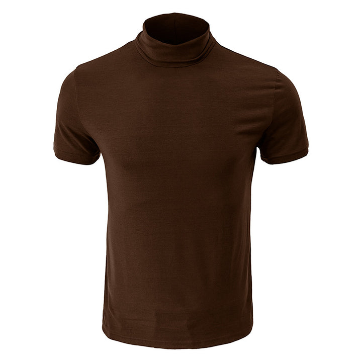 Herren Stehkragen T-Shirt Echoarchiv