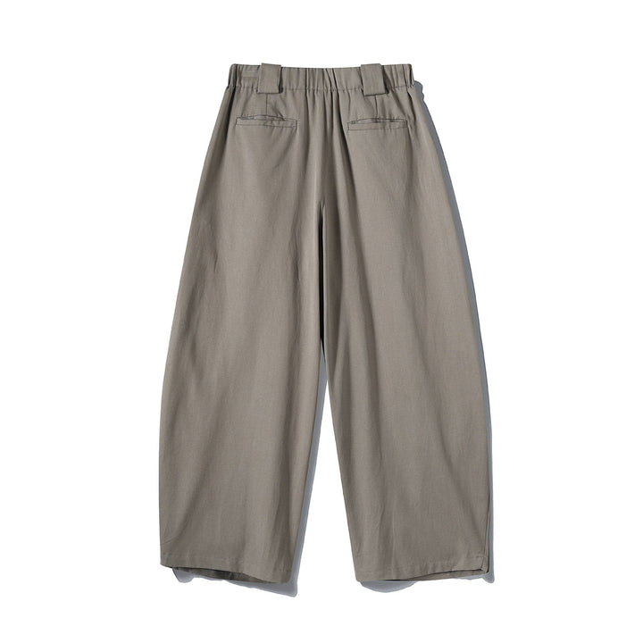 Damen Weite Culotte-Hose mit hohem Bund, Plissee-Detail und Utility-Panel Echoarchiv