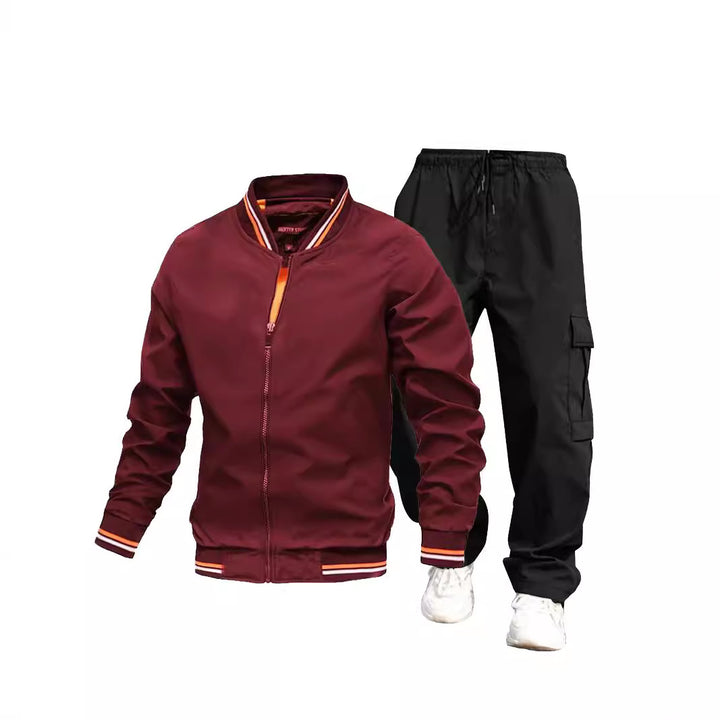 Herren Sportliche Jacke und Cargo-Hose Set Echo Archiv