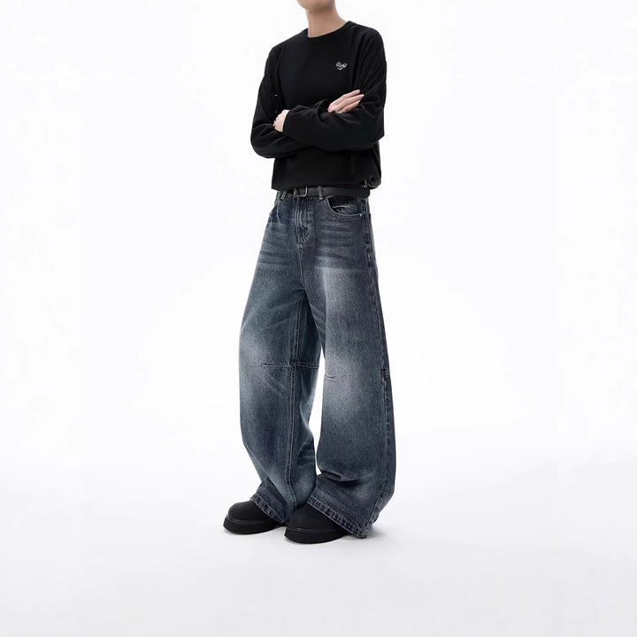 Unisex Trendige Weitgeschnittene Jeans Echoarchiv