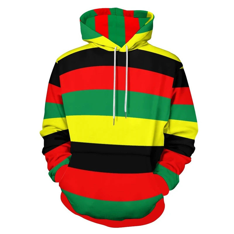 Damen Trendiger Kapuzenpullover mit kreativen Farbverlauf Echoarchiv